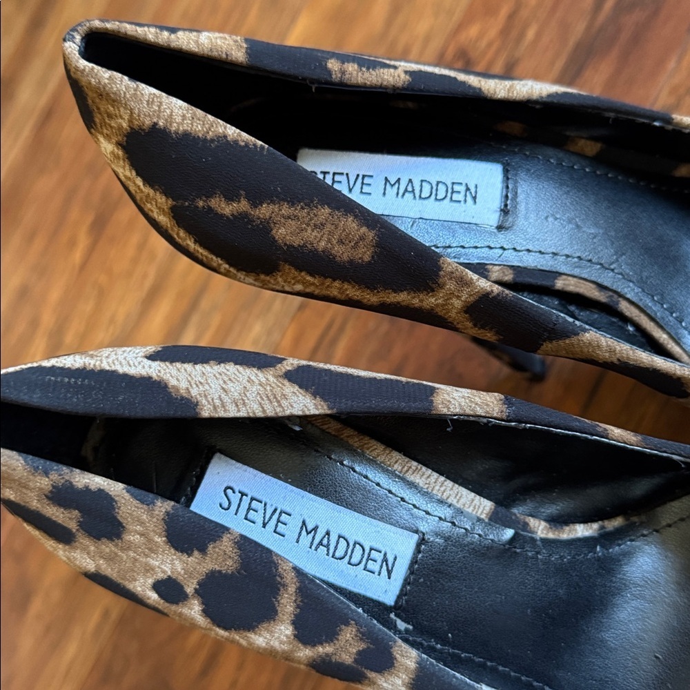 Steve Madden Jancey Leopard Print Heel Size 8 - Picture 5 of 10